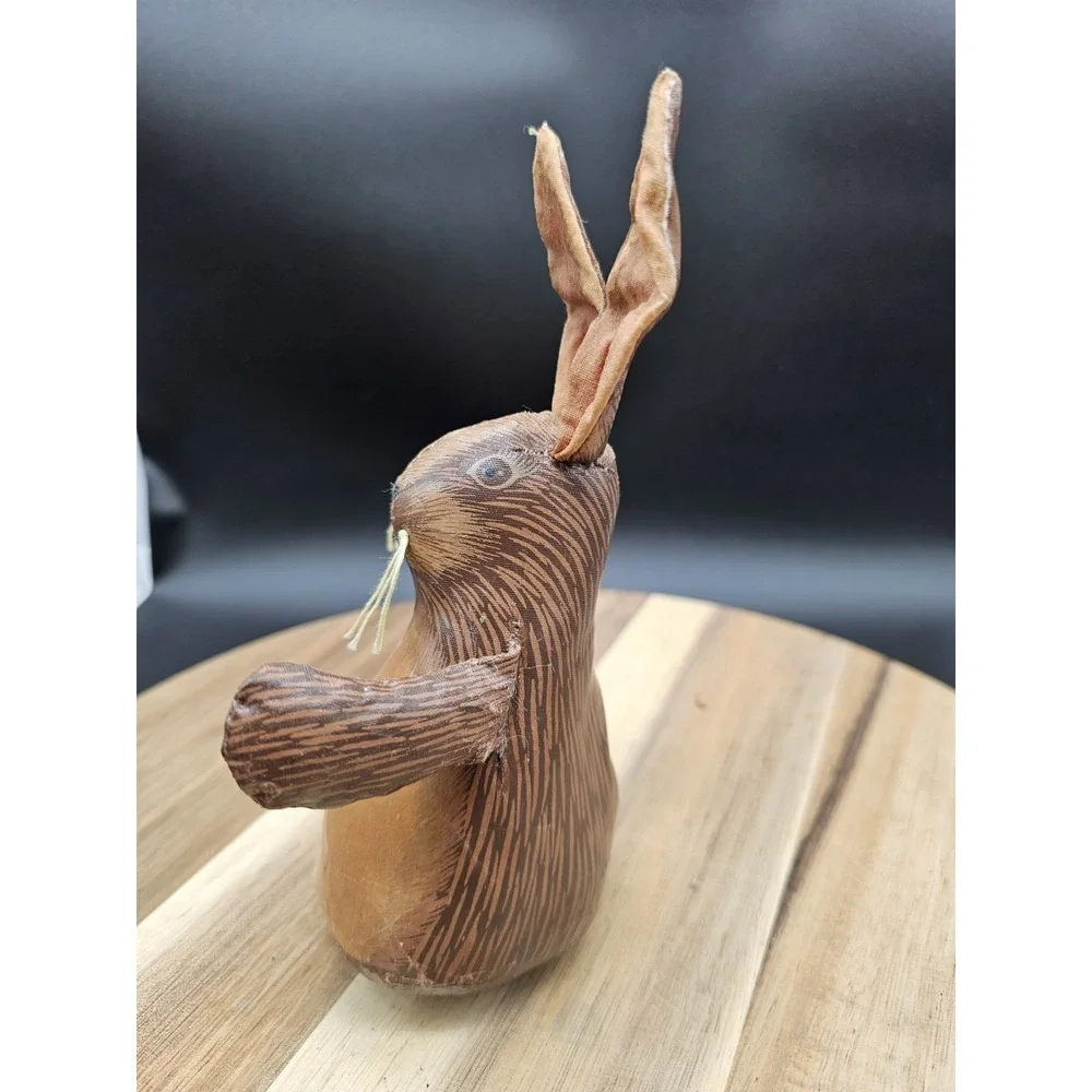 Primitive Bunny Rabbit Doll Figurine Easter Decor‎